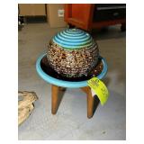 APPEARS TO BE CERAMIC FOUNTAIN WITH STAND, NIB
