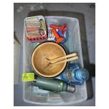 GROUP OF MISC ITEMS, COIN ROLLERS, STANLEY THERMOS