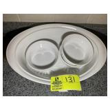 GROUP OF CORNING WARE BAKING DISHES, FRENCH WHITE