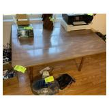 LAMINATE TOP DROP LEAF DINING TABLE, 50 IN X 36.5