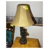 TABLE TOP WATER PUMP LAMP, 33 IN TALL