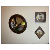 GROUP OF WALL ART INCLUDING 3D FLORAL AND BUTTERFL