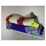 PAIR OF AFGHANS, CROCHET