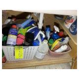 CONTENTS UNDER SINK IN LAUNDRY ROOM, CLEANING SUPP