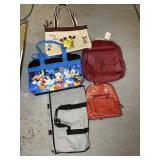 GROUP OF PURSES, MICKEY MOUSE TOTES, ETC