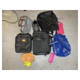 GROUP OF PURSES AND TOTE BAGS, COMPUTER BAGS, ETC