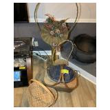 A GROUP OF DECORATIVE BASKETS