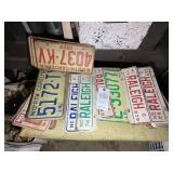 GROUP OF NORTH CAROLINA LICENSE PLATES