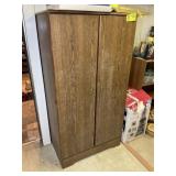 ARMOIRE AND SHELF NO CONTENTS