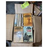 A BOX OF MISC BOOKS TITLES AND AUTHORS WESTERN THE