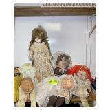 GROUP OF DOLLS