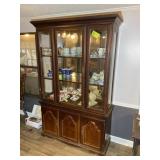 FOUR DOOR CHINA CABINET; 48IN X 17IN X 78IN, NO CO