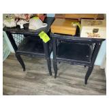 PAIR OF END TABLES, 18IN X 12IN X 26.5IN, NO CONTE