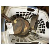 GROUP OF ASSORTED CAST-IRON PANS