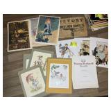 GROUP OF VINTAGE PRINTS; NORMAN ROCKWELL, HISTORY