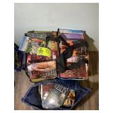3 TOTES OF MISC. SOFT BACK ADULT NOVELS VARIOUS TI