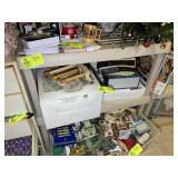 GROUP OF PLASTIC SHELF PARTS IN CLOSET NO CONTENTS