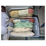 GROUP OF DECORATIVE PILLOWS AND SEAT CUSHIONS