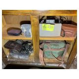 GROUP OF VINTAGE CAMERAS, POLAROID CANON, AGFA ANS