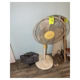 SUNBEAM ELECTRIC HEATER, AND PEDESTAL FAN