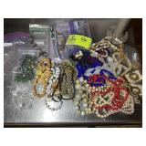 GROUP OF COSTUME JEWELRY, NECKLACES, ETC