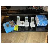 A GROUP OF AT&T CORDLESS PHONES AND ROKU 1