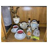 GROUP OF DECORATIVE ITEMS; INCLUDING HOMEMADE CAND