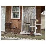 PLANT STAND AND SAUSAGE STUFFER CRACKED