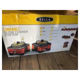 BELLA LINKABLE SLOW COOKER SYSTEM, APPEARS NIB