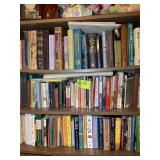 TOP 3 SHELVES OF BOOKCASE; MISC BOOKS VARIOUS TITL