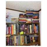 TOP 3 SHELVES OF BOOKS, MISC BOOKS VARIOUS TITLES