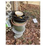 GROUP OF PARTS PLANT STAND GARDEN FENCING