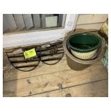 WALL SHELVES AND PLANTER POTS