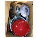 GROUP OF MISC POTS AND PANS