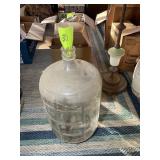 LARGE 5 GALLON GLASS JUG, MARKED CRISA