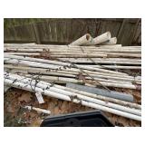 GROUP OF ASSORTED SIZE PVC PIPE