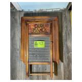 APPEARS TO BE HANDMADE WASHBOARD CABINET, 13IN X 2