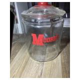 MOORES LARGE GLASS COUNTERTOP STORE DISPLAY