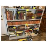 5 TIER WOODEN BOOKSHELF, 58IN X 11IN X 55IN, NO CO