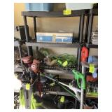 FIVE TIER PLASTIC STORAGE RACK APPROXIMATELY 35 IN