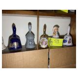 THIRD SHELF INCLUDING DECORATIVE BELLS BIRD THEMED