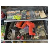 TWO DRAWERS OF MISCELLANEOUS TOOLS AND TOOL CHEST