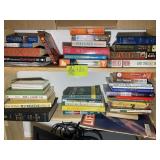 TWO SHELVES WITH ASSORTED BOOKS, LIFE MAGAZINE, ET