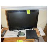 EMERSON 26 INCH TV NO BASE AND DVD PLAYER