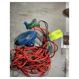 HEAVY DUTY EXTENSION CORD AND CLAMP FAN