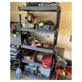 FIVE TIER PLASTIC STORAGE UNIT 36 IN X 18 IN X 73