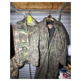 PAIR OF EXCEL MENS CAMOUFLAGE COVERALLS AND XL MEN