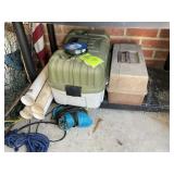 PAIR OF TACKLE BOXES WITH CONTENTS LARGE CRABBING