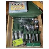 CONTENTS OF RIGHT DRAWER OF CHINA HUTCH SILVER PLA