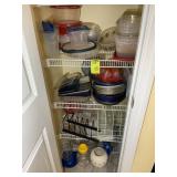 CONTENTS OF BOTTOM THREE SHELVES OF PANTRY VASES B